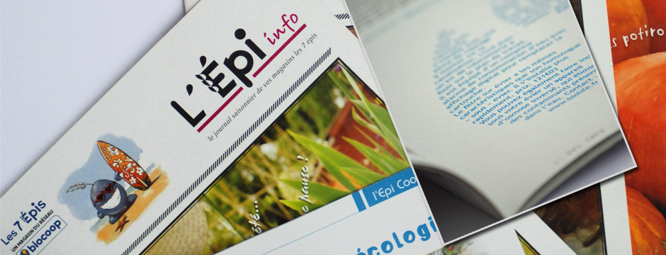 Graphisme magasine pour Biocoop