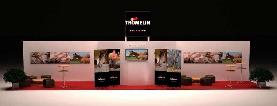 Simulation 3d : stand pour salon