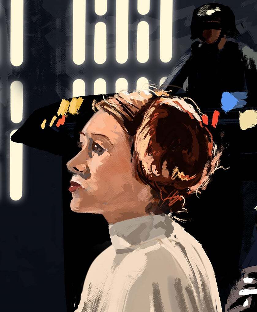 star wars digital painting detail