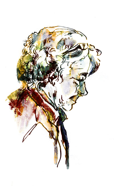 portrait réalisé dans le train