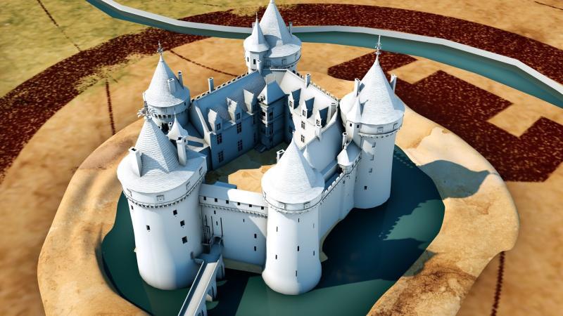 Château de la Hunaudaye - restitution 3d