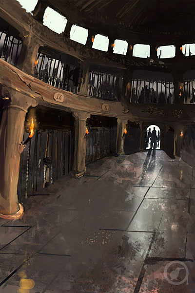 Illustration pour carte de jeu : la prison