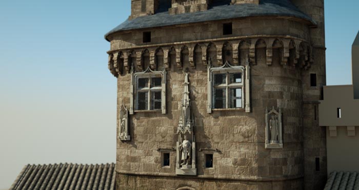 Modélisation 3d : la porte Cailhau