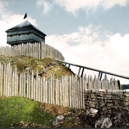 Restitution 3d historique – Une motte castrale du XIe siècle