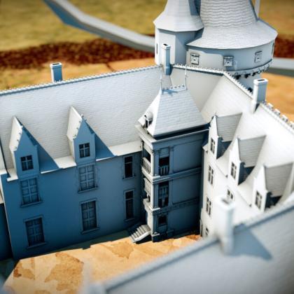 Restitution 3d : Un château-fort, du Moyen-âge à la Renaissance