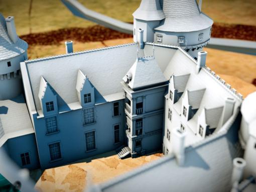 Restitution 3d : Un château-fort, du Moyen-âge à la Renaissance