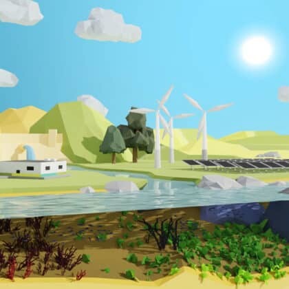 Animation 3D low poly
