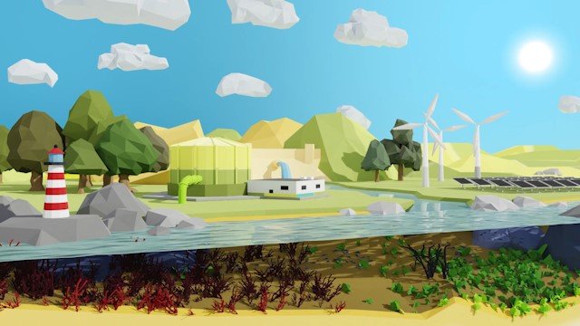 Animation 3D low poly