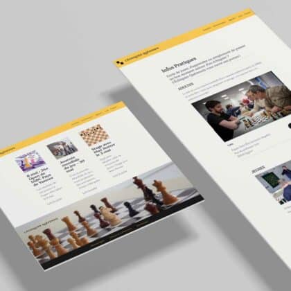Site web l&rsquo;Échiquier Quévenois
